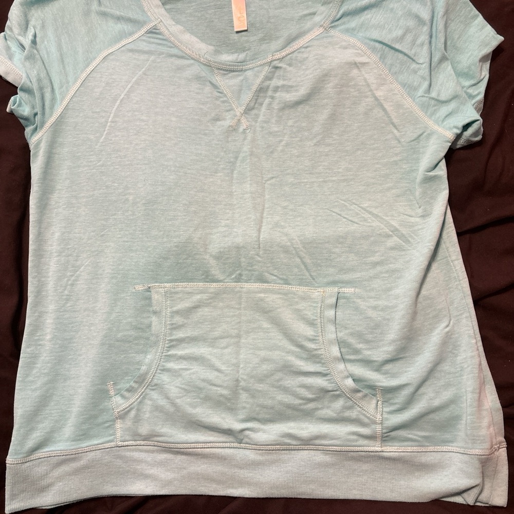 Blue Hoodie Tee Shirt